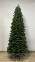 Classic Slim molded Christmas tree, narrow profile, fully assembled and undecorated