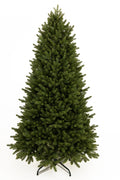 Ukrainian Prime molded Christmas tree on a white background, fully assembled and undecorated